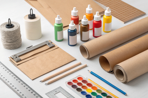 Various types of paper packaging
