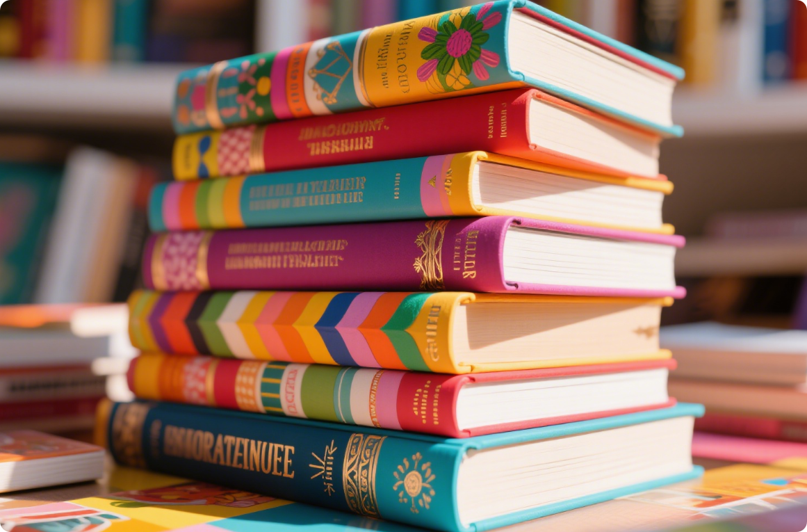 Hard cover making machine in operation