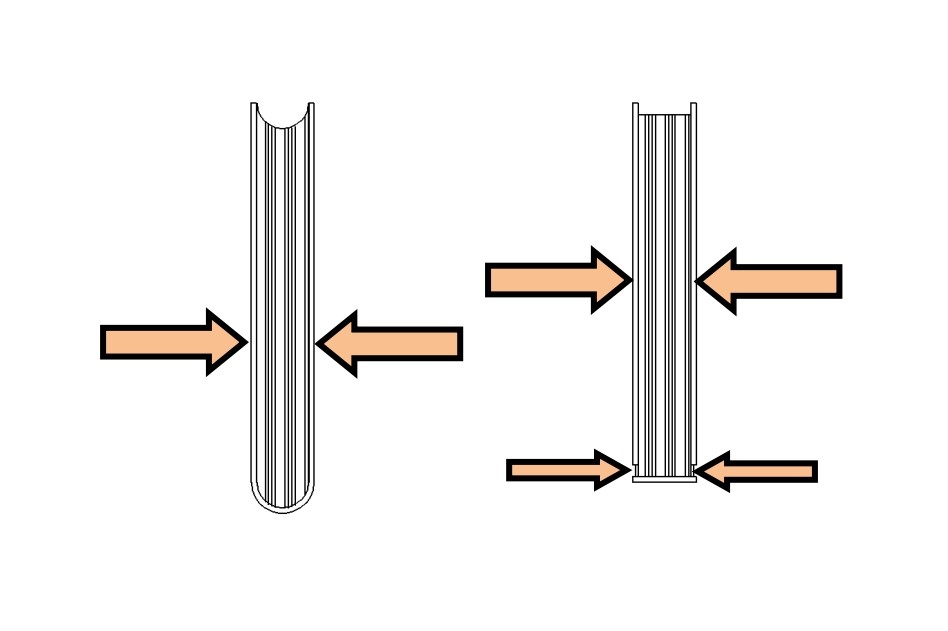 Hardcover pressing and creasing application image
