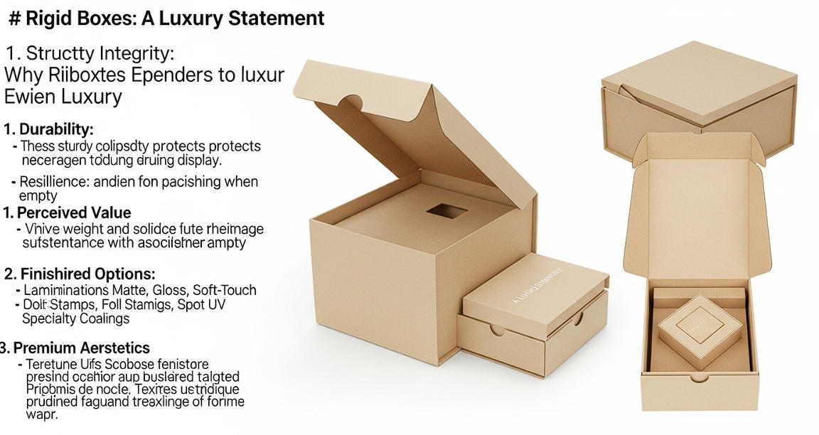 luxury signals, rigid setup boxes, premium feel