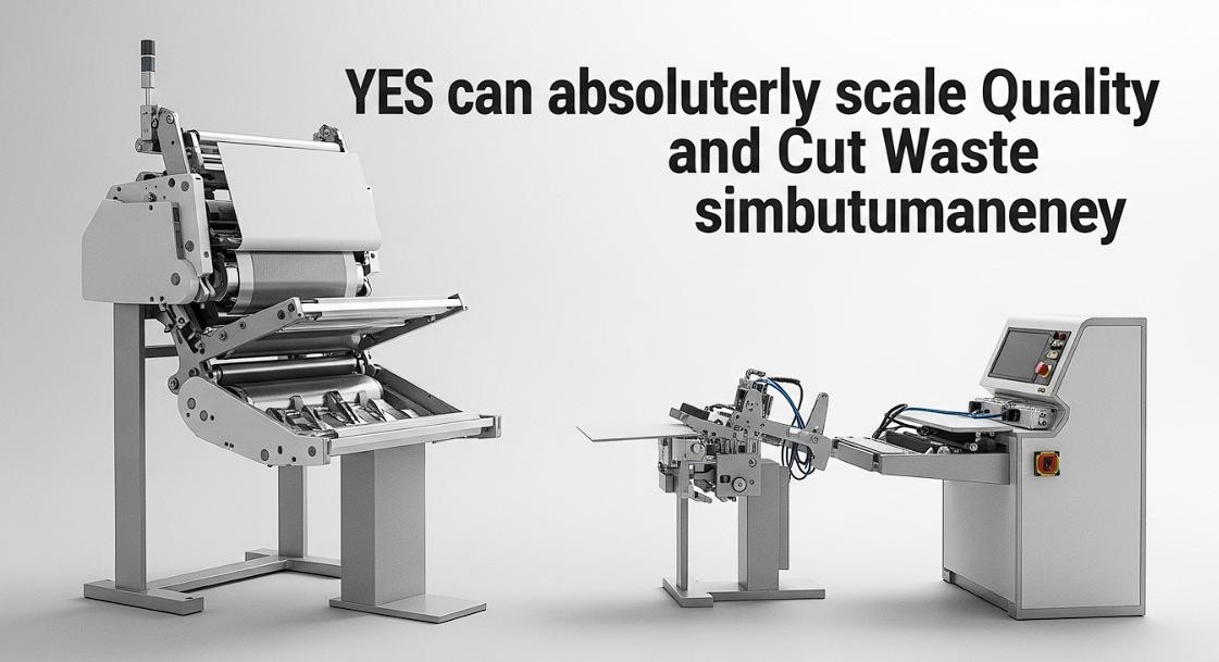 scale quality, reduce waste, automation for rigid boxes