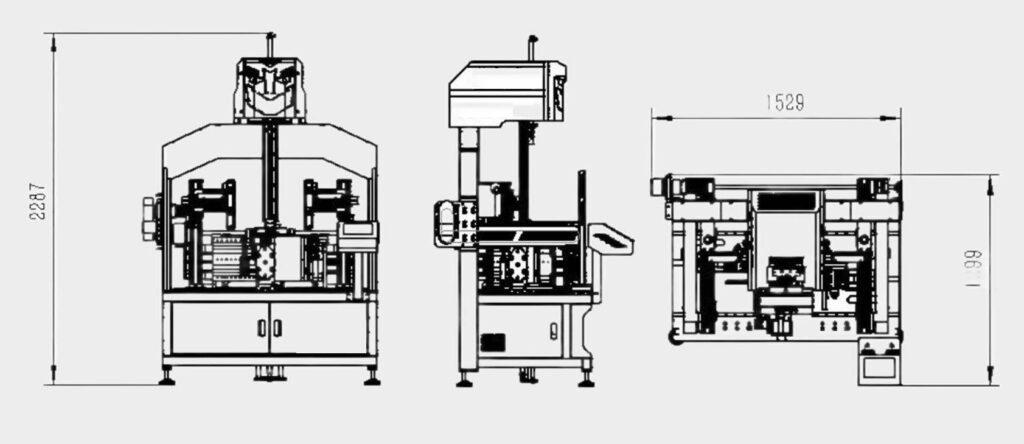 Drawer box molding machine structure size image