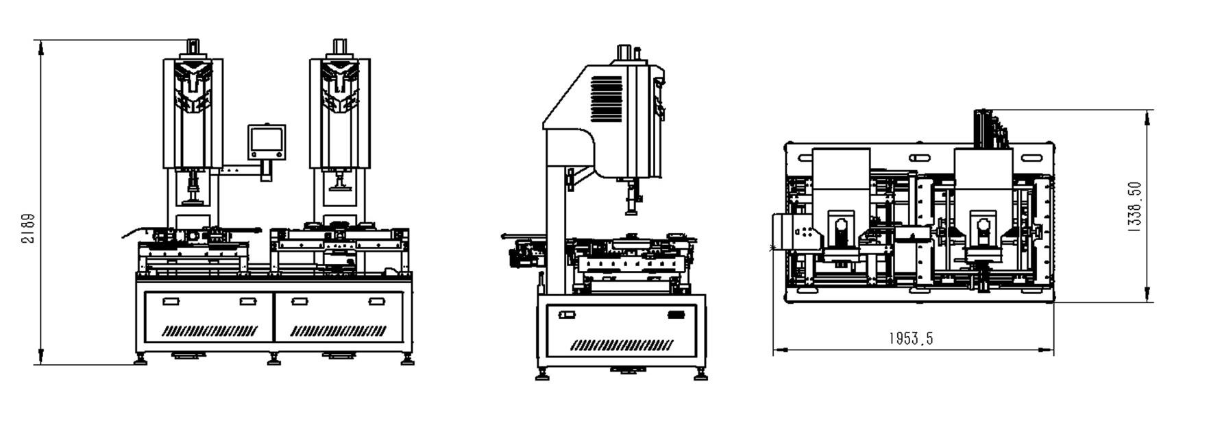 Ky-FH1 Machine Dimensions