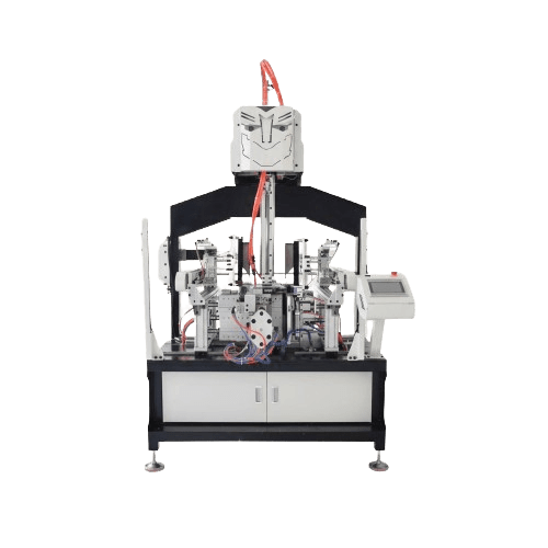 Automated packaging machinery in a modern factory producing drawer boxes at high speed