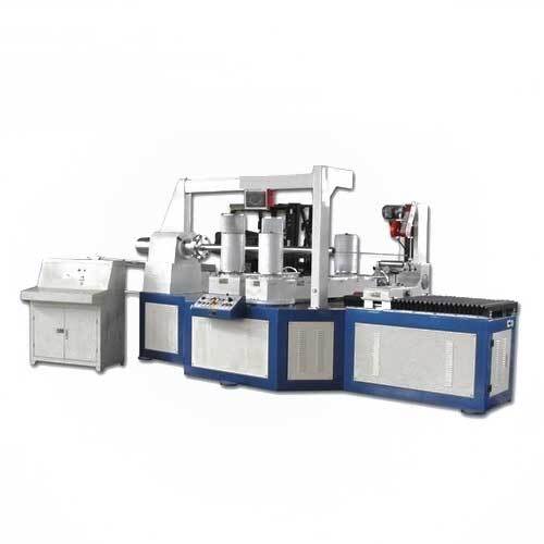 Paper tube spiral winding machine for round box manufacturing