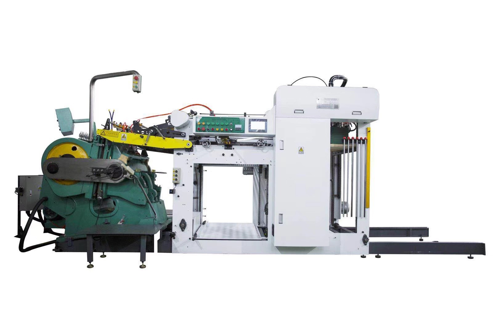 Industrial die cutting machine used for cutting eyeglass case materials