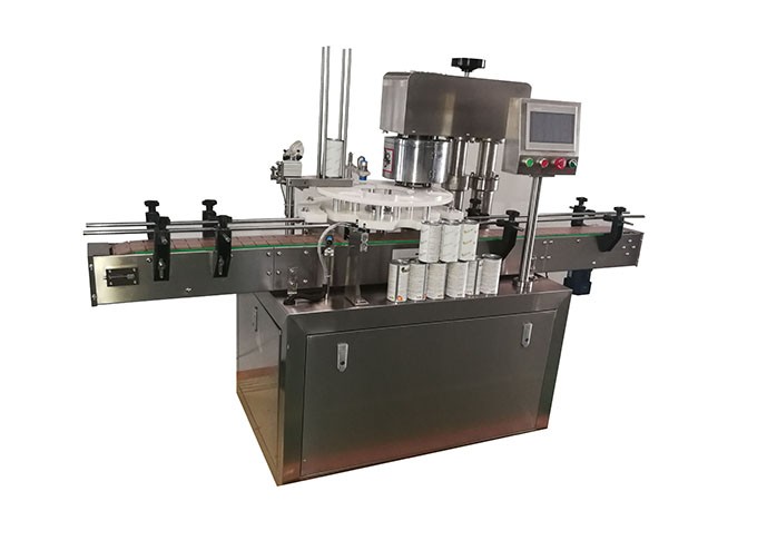 Automatic paper can seaming machine