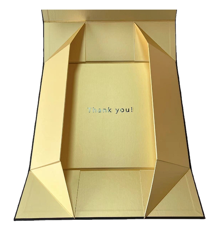 Collapsible rigid box sample — electronics and jewellery packaging