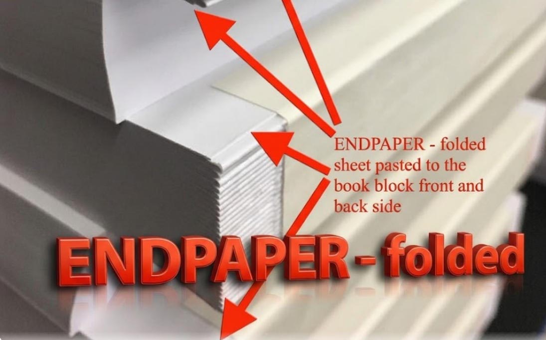 KY-V400B end papering machine application — end sheet gluing for hardcover book production